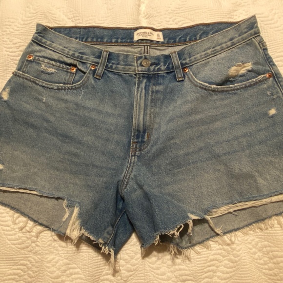 Abercrombie Jean Shorts - Boyfriend Short Midrise - Picture 1 of 2